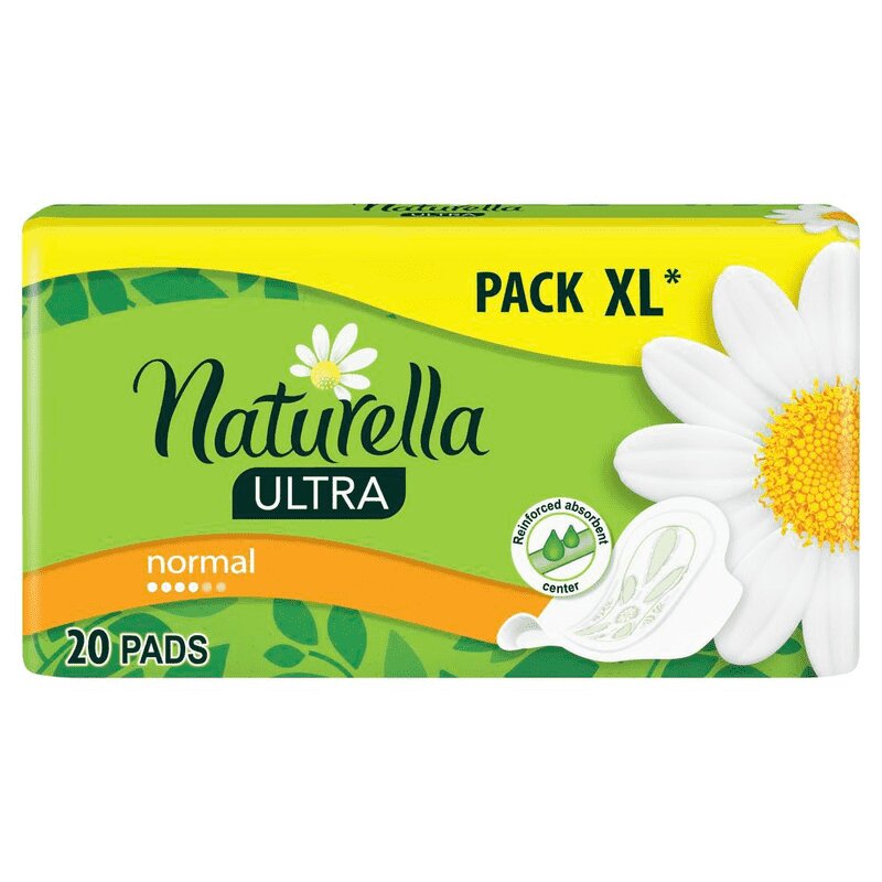 Naturella Camomile Прокладки ультра нормал Дуо 20 шт kotex natural ежедневные прокладки нормал органик 20