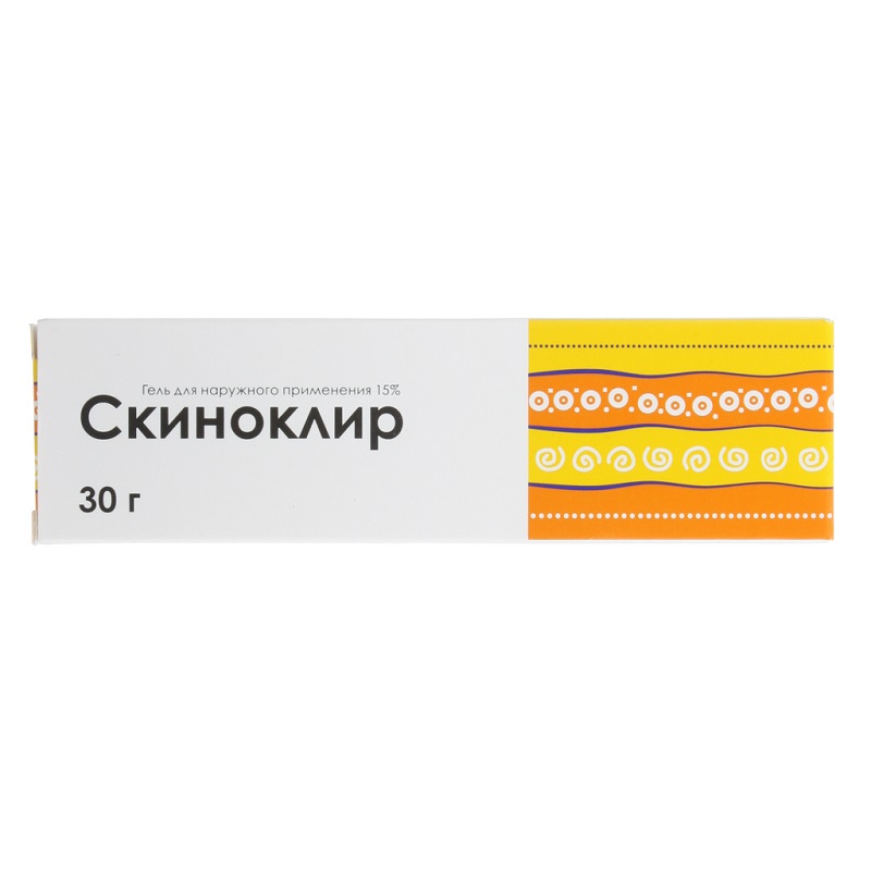 Скиноклир гель 15% 30 г