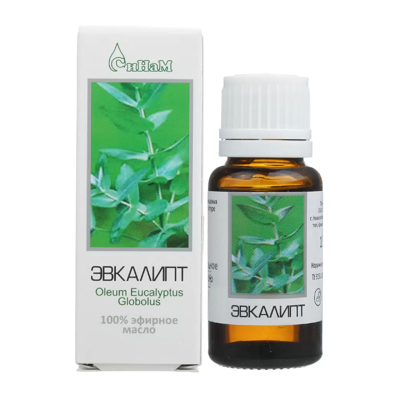 Изображение товара Эфирное масло Эвкалипт 15 мл СиНаМ для ароматерапии и ухода