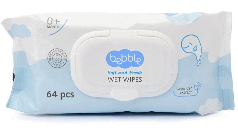 Bebble Салфетки влажные для детей 64 шт lp care салфетки влажные детские creme brulee 8 0