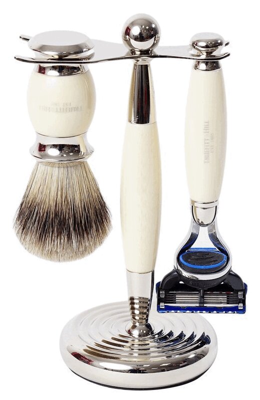 Изображение товара Набор для бритья Truefitt Кисть и станок Fusion слоновая кость
