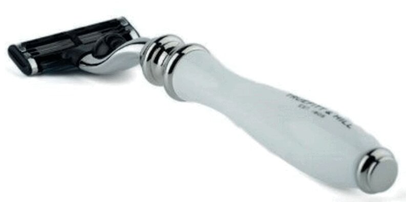 Изображение товара Станок для бритья Truefitt Мак 3 фарфор-хром Английский стиль и качество