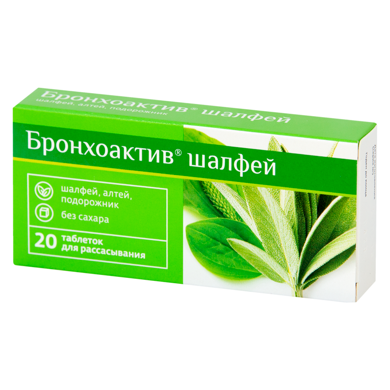 

PL Бронхоактив шалфей таблетки для рассасывания 24 шт