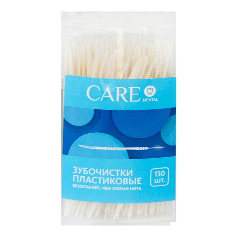 

Care Dental Зубочистки пластик 130 шт