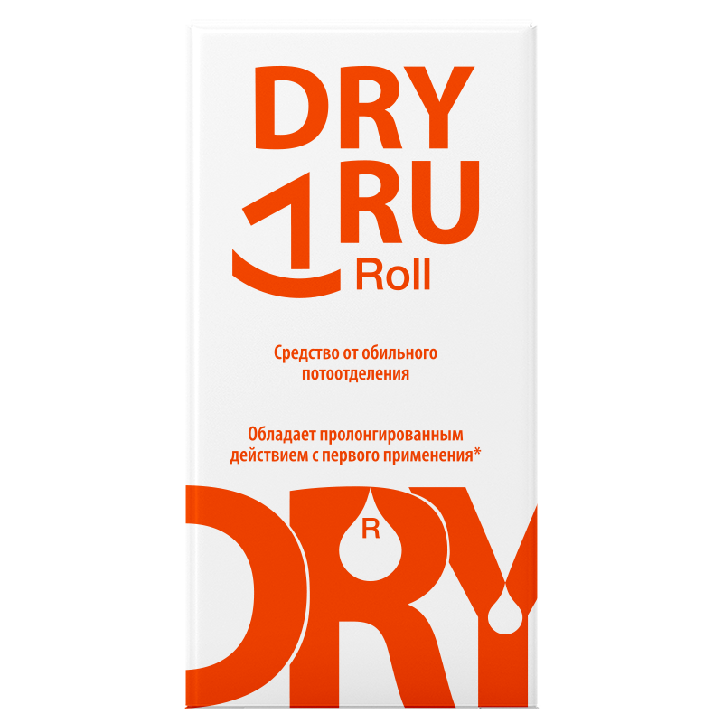 

DRY RU Roll Средство от обильного потоотделения с пролонгированным действием 50 мл
