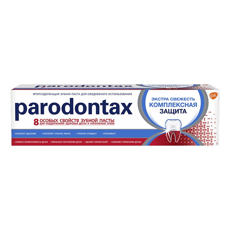 Изображение товара Зубная паста Parodontax Комплексная Защита 75 мл для здоровья десен и укрепления зубов