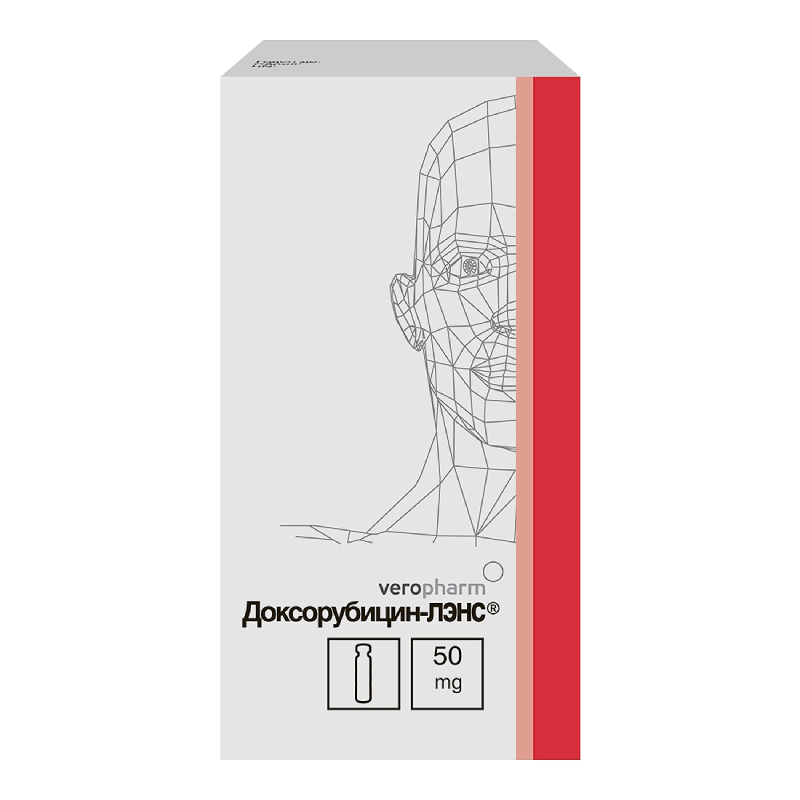 Изображение товара Доксорубицин-Ленс 50 мг лиофилизат для инъекций