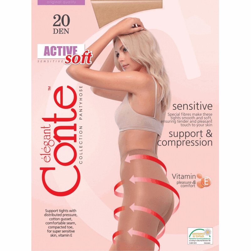 

Конте Актив Софт 20 Колготки женские (14С-71СП) р.4 Черный