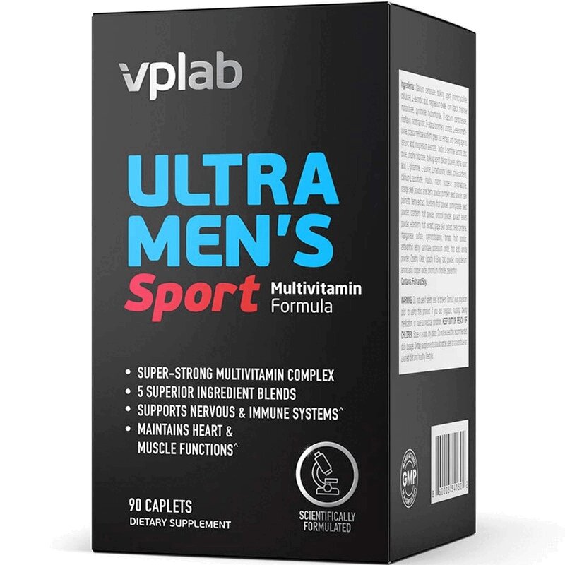 VPLab Ультра Менс Спорт Мультивитамин Формула каплеты 90 шт всё нормально