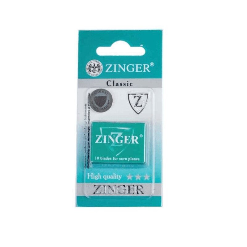 Zinger Набор лезвий для педикюрного станка BLADES-10 zinger набор для маникюра и педикюра classic ms 71056