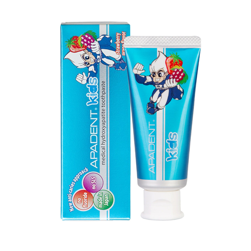 Изображение товара Детская зубная паста Apadent Kids Клубника-Виноград 60 г для укрепления эмали и профилактики кариес