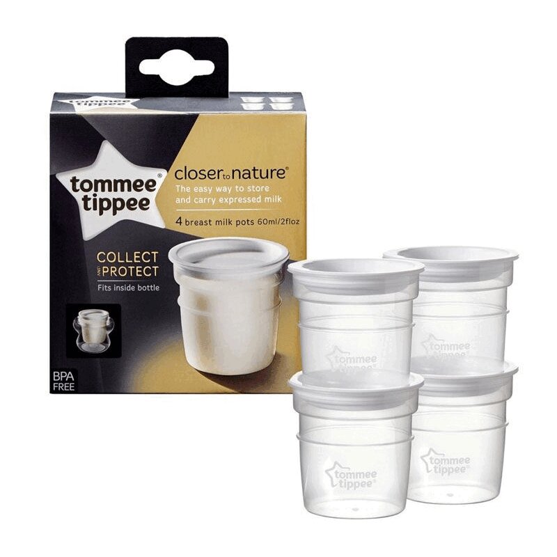 Tommee Tippee Контейнер д/хранения молока 4 шт