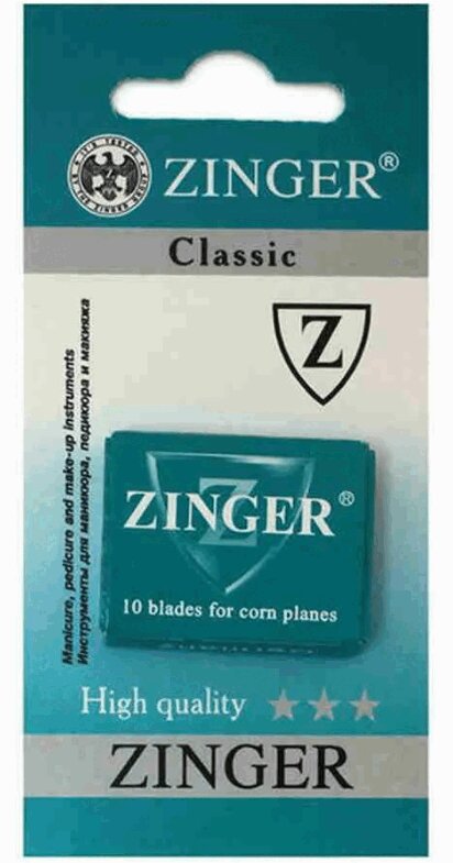 Zinger Лезвия д/скребка для педикюра kisa stickers пленки для педикюра sunny croco