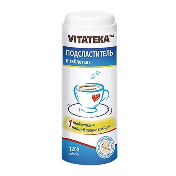 Изображение товара Vitateka Подсластитель таблетки 1200 шт - натуральный заменитель сахара Изображение товара Vitateka Подсластитель таблетки 1200 шт - натуральный заменитель сахара
