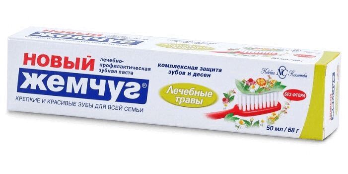 

Зубная паста Новый Жемчуг Лечебные Травы 50 мл