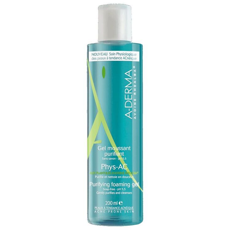 

A-Derma Физ-АК гель очищающий пенящийся 200 мл