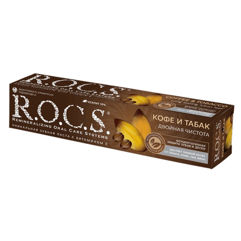 

R.O.C.S. Зубная паста Кофе и Табак 74 г