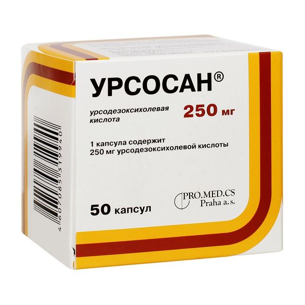 Изображение товара Урсосан 250 мг капсулы 50 шт для лечения печени и желчевыводящих путей