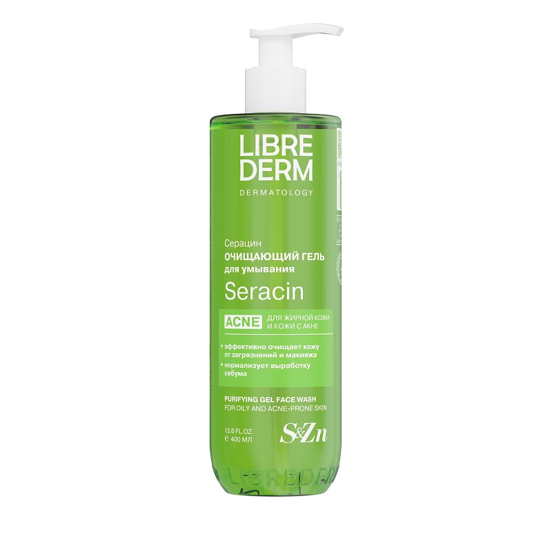 Librederm Серацин Гель для умывания очищающий 400 мл anne moller гель для умывания очищающий clean up purifying cleansing gel