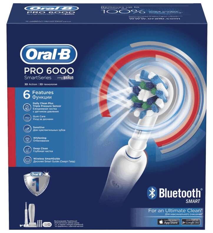

Oral-B Смарт Сериес Зубная щетка электрическая PRO-6000