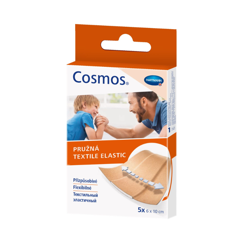 Изображение товара Cosmos Textile Elastic Пластырь телесный 6 см х 10 см 5 шт