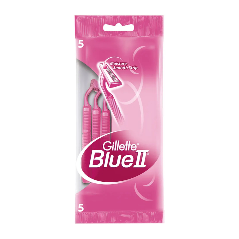 Изображение товара Gillette Blue II женский одноразовый станок 5 шт Изображение товара Gillette Blue II женский одноразовый станок 5 шт