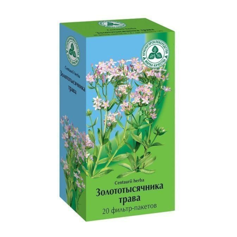 Изображение товара Золототысячника трава фильтр-пакеты 1,5 г 20 шт для повышения аппетита и пищеварения