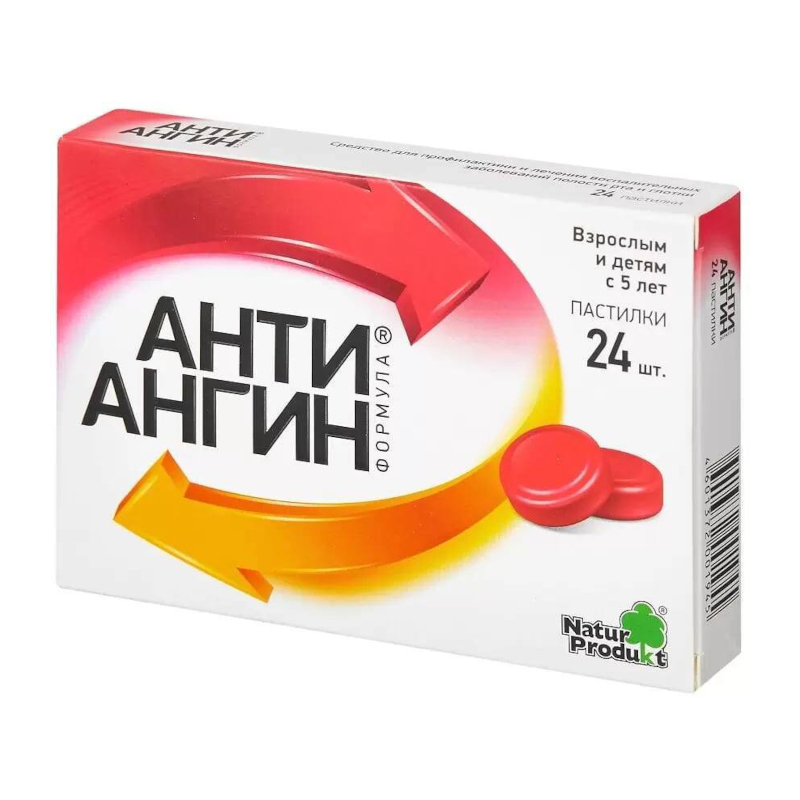 

Анти-Ангин Формула пастилки для рассасывания 24 шт