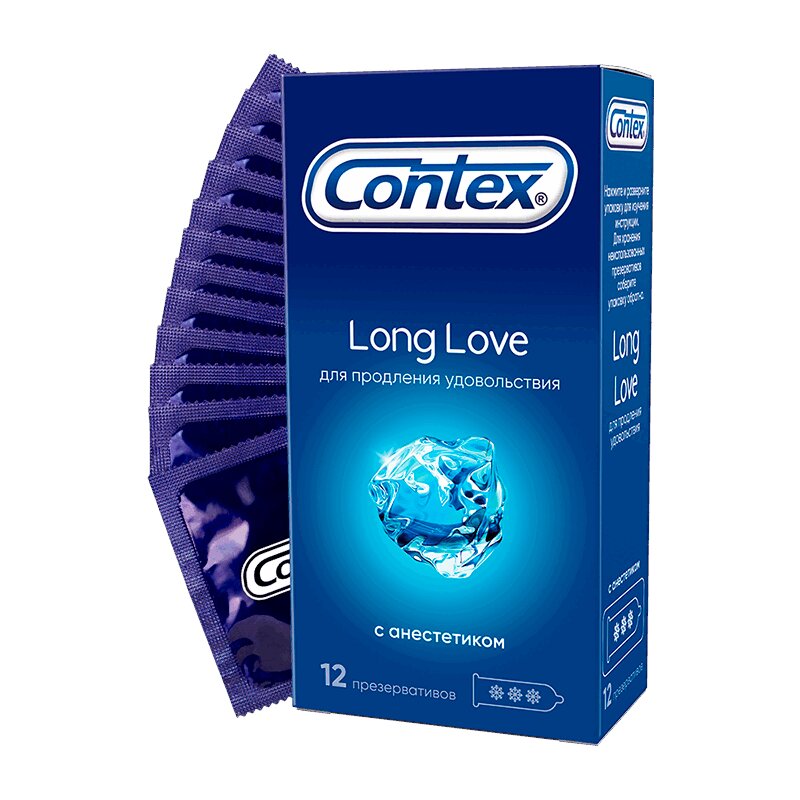 Contex Лонг Лав Презервативы 12 шт contex экстра сенсейшн презервативы 12 шт