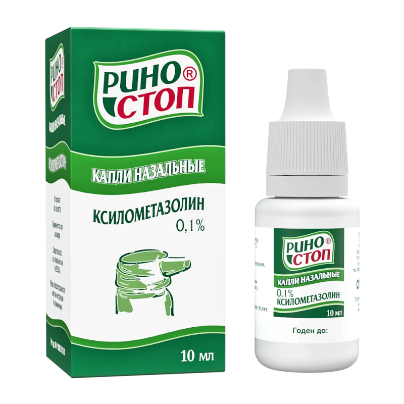 Изображение товара Риностоп 0,1% капли назальные 10 мл