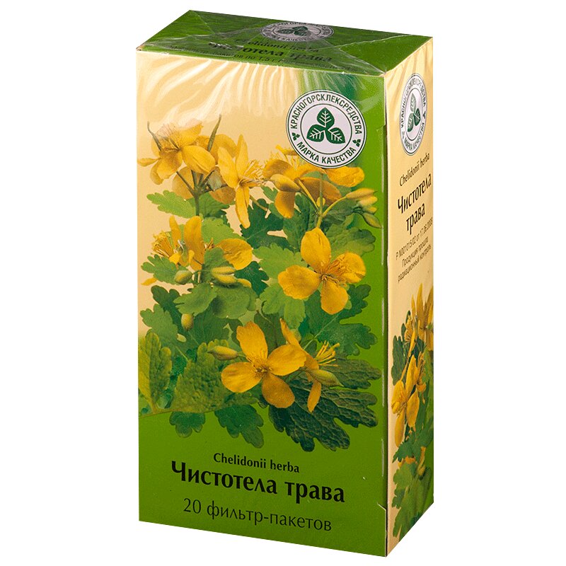 Изображение товара Фильтр-пакеты из травы чистотела для наружного применения 20 шт
