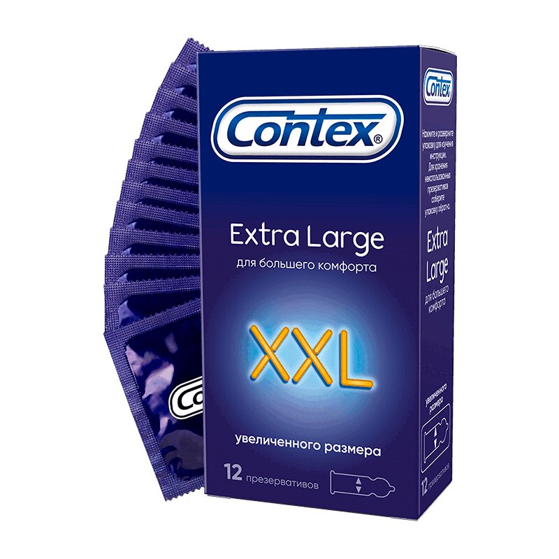 Contex Экстра Ладж Презервативы 12 шт contex extra large презервативы xxl 3 3 шт