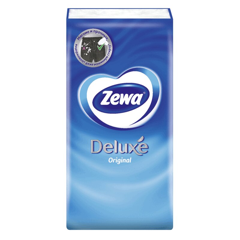 Изображение товара Zewa Deluxe бумажные носовые платки 3 слоя, 10 шт, Россия