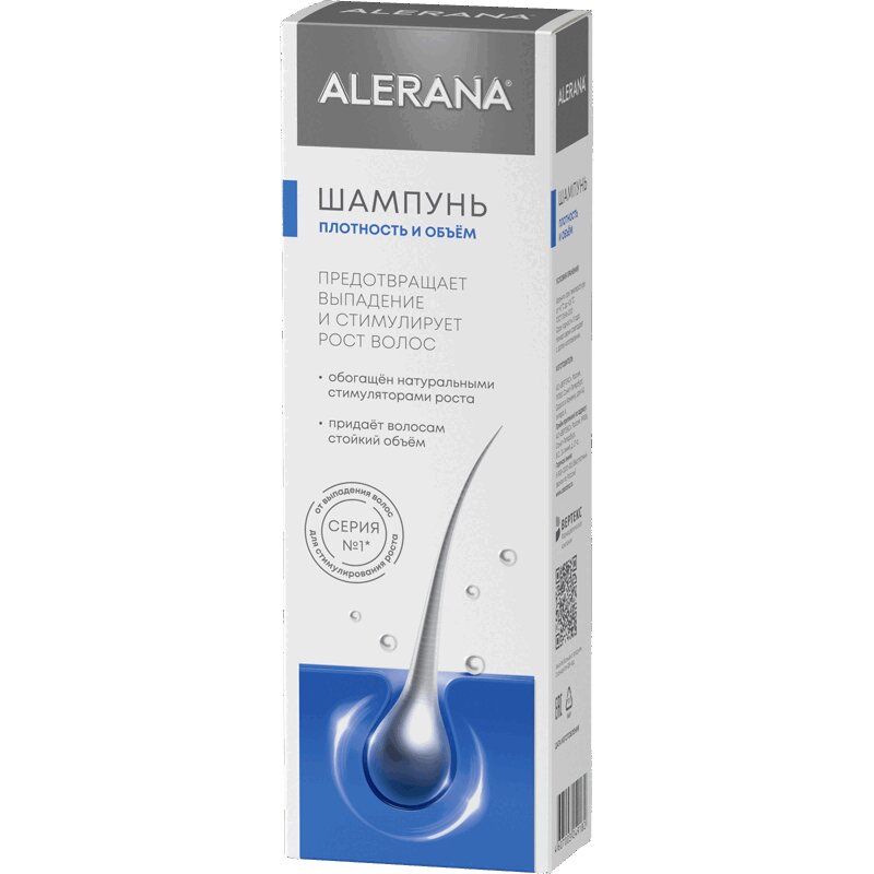 

Alerana Шампунь плотность и объем 250 мл