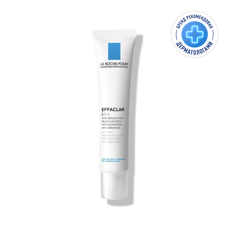 

La Roche-Posay Effaclar K+ Эмульсия корректирующая против черных точек для жирной кожи 40 мл