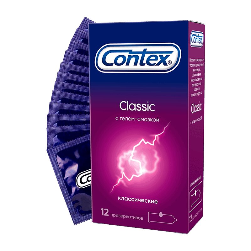 Contex Классик Презервативы 12 шт contex презерватив экстра сенсейшн 3 шт