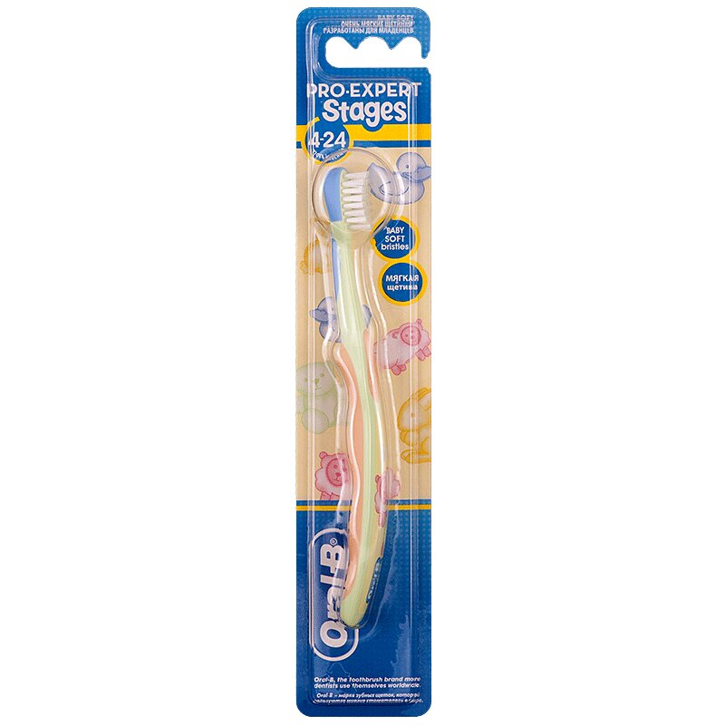 

Зубная щетка Oral-B детская Stages 1 (4-24мес) 1 шт