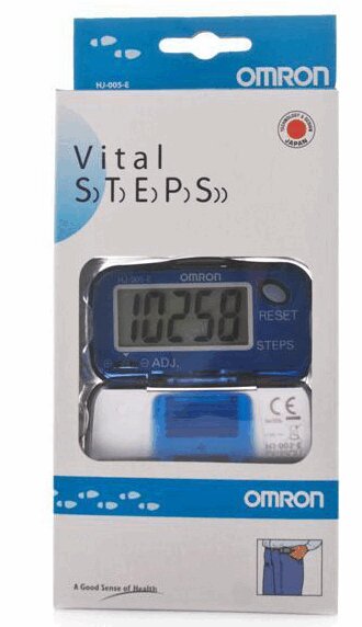

Omron Шагомер электронный Vital Steps HJ-005 в закрытом корпусе