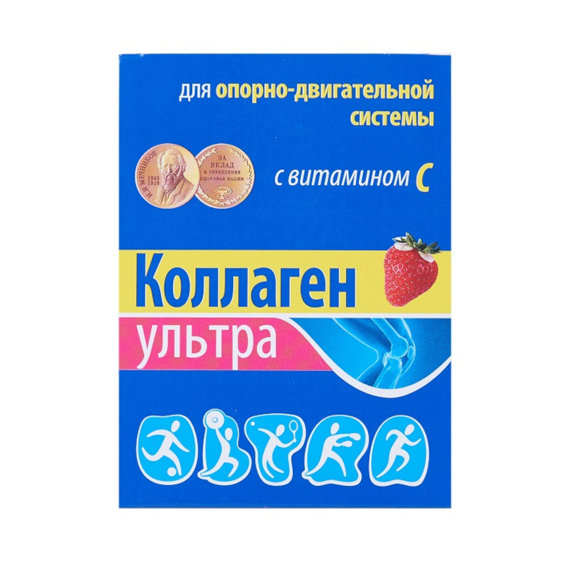 

Коллаген Ультра порошок для приготовления раствора Клубника 8 г 7 шт