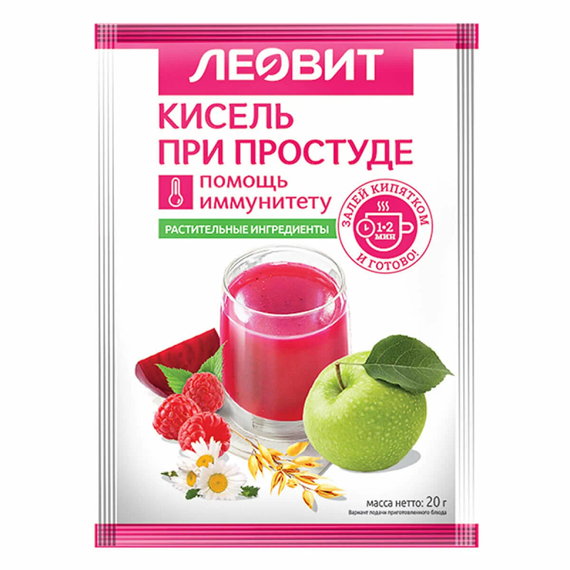 

Леовит Кисель При простуде 20 г 1 шт