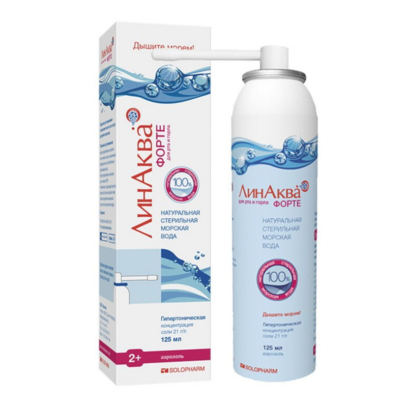 Изображение товара ЛинАква Форте средство для промывания и орошения полости рта и горла 125 мл