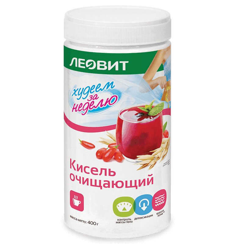 

Леовит Худеем за неделю Кисель очищающий 400 г