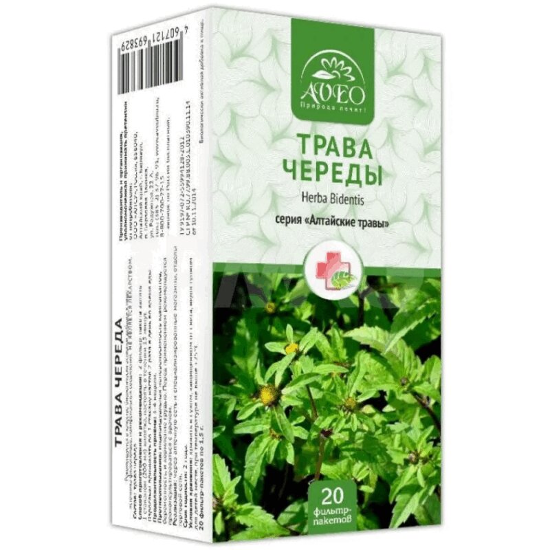 

Алтайские Травы Череда фиточай фильтр-пакеты 1,5 г 20 шт
