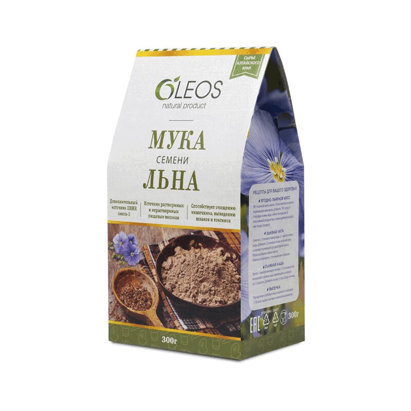 

Олеос Мука семени льна 300г
