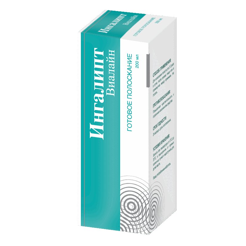 Ингалипт-Виалайн полоскание готовое 200 мл ингалипт виалайн таблетки для рассасывания 800 мг 20 шт
