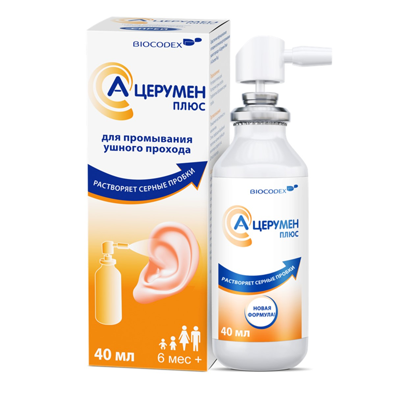 Изображение товара А-Церумен Плюс спрей ушной 40 мл