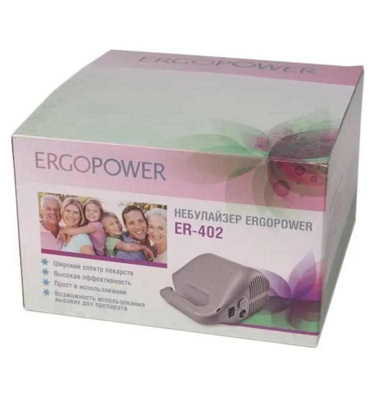 Изображение товара Ингалятор компрессорный ErgoPower ER-402 для лечения дыхательных заболеваний