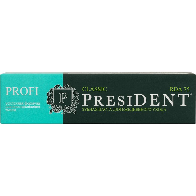 Зубная паста PresiDENT Профи Классик 50 мл president паста зубная president four calcium 50 rda 75 гр