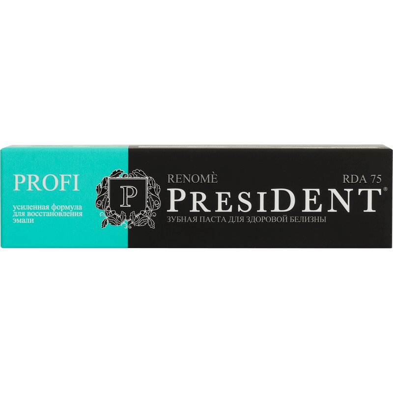 

PresiDENT Profi Renome Зубная паста для здоровой белизны 75 RDA 50 мл