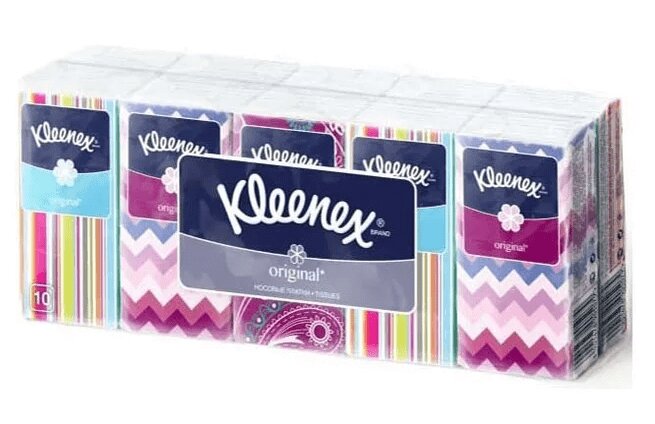 Клинекс Платки бумажные носовые Ориджинал kleenex велти платочки бумажные ароматизированные клубника 10